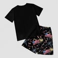 thumbnail image 7 of HCNTES Toddler Baby Boy Girl Outfit USA Flag Embroidery Knit Short Sleeve T Shirt Tops And Shorts Set Kids 1T 2T 3T 4T 5T 6T 7T 8T 9T Independence Day Clothes(D01-Black,9-10 Years), 7 of 7
