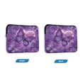 thumbnail image 2 of RMDQTR 13in Laptop Bag Briefcases Computer Inner Bags Computer Bags Laptop Sleeves Work Travel School Bag Purple Diamond Butterfly, 2 of 8
