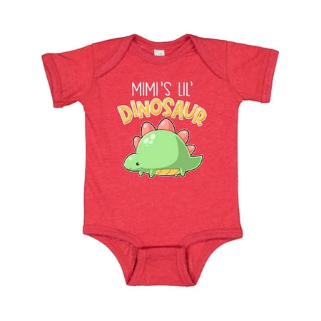 

Inktastic Mimi s Lil Dinosaur with Cute Stegosaurus Gift Baby Boy or Baby Girl Bodysuit