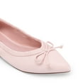 thumbnail image 5 of Women's Dressy Vegan Flats - Pointed Toe Ballet Shoes with Bow Accent, 5 of 8