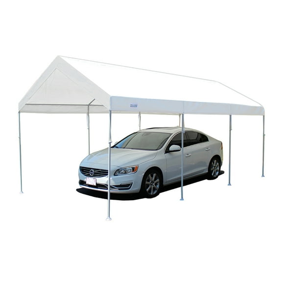 King Canopy True 10' x 20' Universal Canopy, 1 3/8-Inch Steel Frame, 8 Leg, White