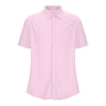 thumbnail image 3 of Mens Henley Shirts Plus Size Short Sleeve Fashion Casual Cotton Top Shirts Lightweight V Neck Button Down Tees, 3 of 6
