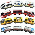 thumbnail image 2 of Train Track Wooden Train Toys Magnetic Set Electric Car Locomotive Diecast Slot Fit All Wood Brand Biro Railway Tracks For Kids, 2 of 10