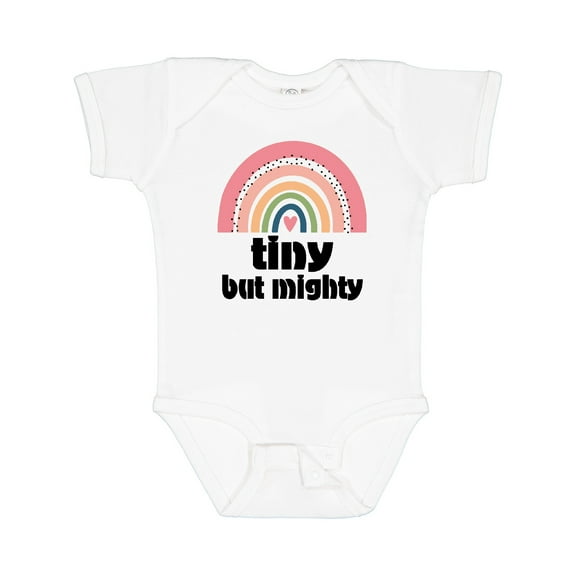 Inktastic Tiny but Mighty Rainbow Nicu Girls Baby Bodysuit