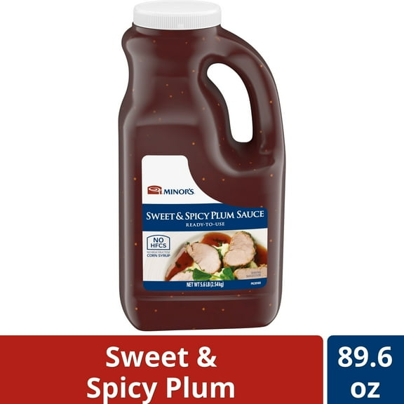 Minor's No High Fructose Corn Syrup Sweet and Spicy Plum Cooking Sauce, 89.6 oz Jug