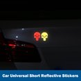 thumbnail image 3 of Pegatina Universal de calavera para coche pegatina reflectante para motocicleta resistente al agua decorativa anticolisión, 3 of 8