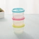 thumbnail image 4 of 4 recipientes pequeños de plástico de 150 ml para alimentos, redondos, para cocina, loncheras, recipientes sellados para refrigerador y microondas (color aleatorio)., 4 of 6