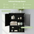 thumbnail image 4 of WATERJOY Bathroom Organizers and Storage Cabinet with 2 Doors and an Adjustable Shelf, 4 of 8