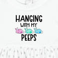 thumbnail image 4 of Inktastic Easter Hanging with My Peeps Pastel Bunnies Girls Baby Dress, 4 of 5