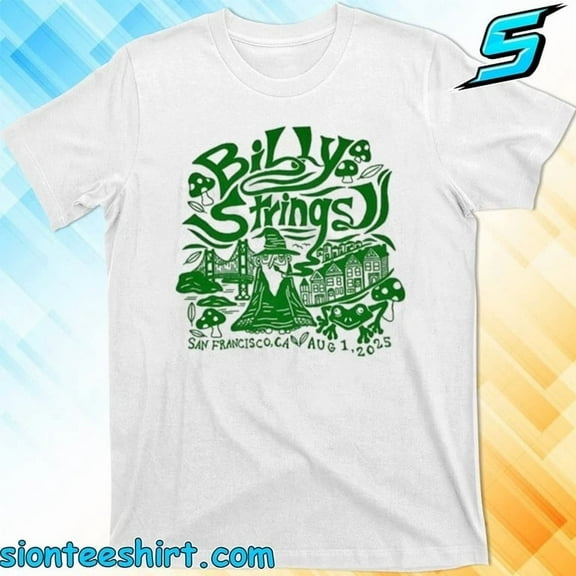 Billy Strings San Francisco Aug 1 2025 Wizard T-Shirt