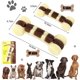 thumbnail image 2 of Juguete para masticar perros, masticar huesos, masticar huesos, resistente para perros agresivos, sabor a carne de res, para aderezos y limpieza de dientes, para perros pequeños y medianos (S) Afortunado Sencillez, 2 of 5