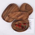 thumbnail image 6 of Handmade Walnut Wood Tray Irregular Shape Fruit Plate Snack Dish Tea Serving, 6 of 10
