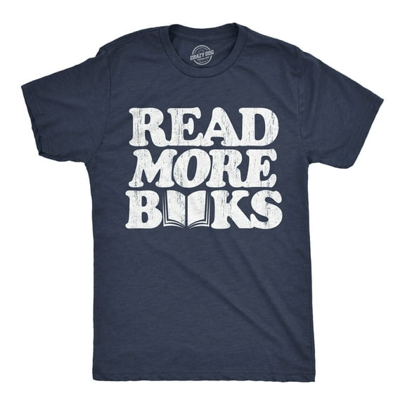 Mens Funny T Shirts Read More Books Sarcastic Reading Lovers Graphic Novelty Tee for Men Graphic Tees