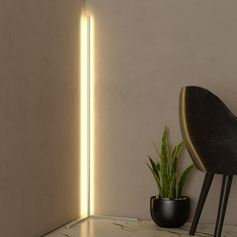 Modern LED Corner Floor Lamp Atmosphere Lamps Standing Lights (White Warm)