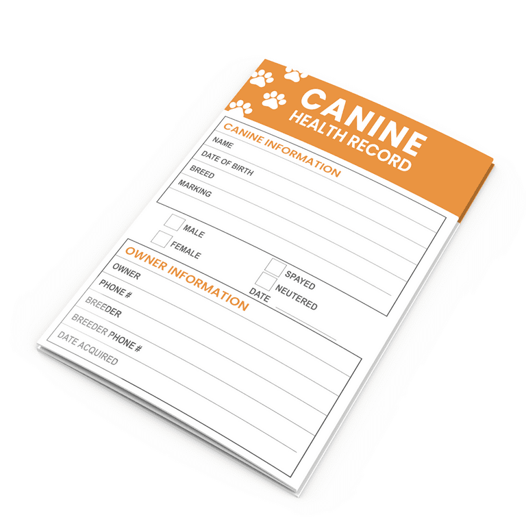 good-harbor-pet-supplies-premium-canine-health-record-6x4-inch-booklets-dog-vaccines-large-records-puppy-shot-vaccination-brochure-50-pack-walmart-com