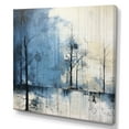 thumbnail image 2 of Designart "Charming Blue Tree Elegance I" Landscape Trees Canvas Wall Art, 2 of 7
