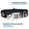 thumbnail image 4 of Star Wars Pet Collar, Dog Collar Metal Seatbelt Buckle, Star Wars Classic Character Poses Black, 9.5 to 13 Inches 1.0 Inch Wide, 4 of 8