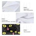 thumbnail image 4 of Haosy 2 Pack Kitchen Wash Cloths with Hanging Loops Absorbent Absorbent Quick Drying Hand Towels, Cartoon Black Cats, 4 of 7