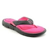 Nike Womens Comfort Thong Sandal (9, Black/Vivid Pink/White)