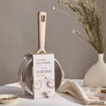 thumbnail image 3 of Carote Ceramic 2QT Non Stick Sauce Pan with Lid, 7" Non-Toxic Cooking Pot Bon Appetit, Taupe, Compatible with All Cooktops, 3 of 5
