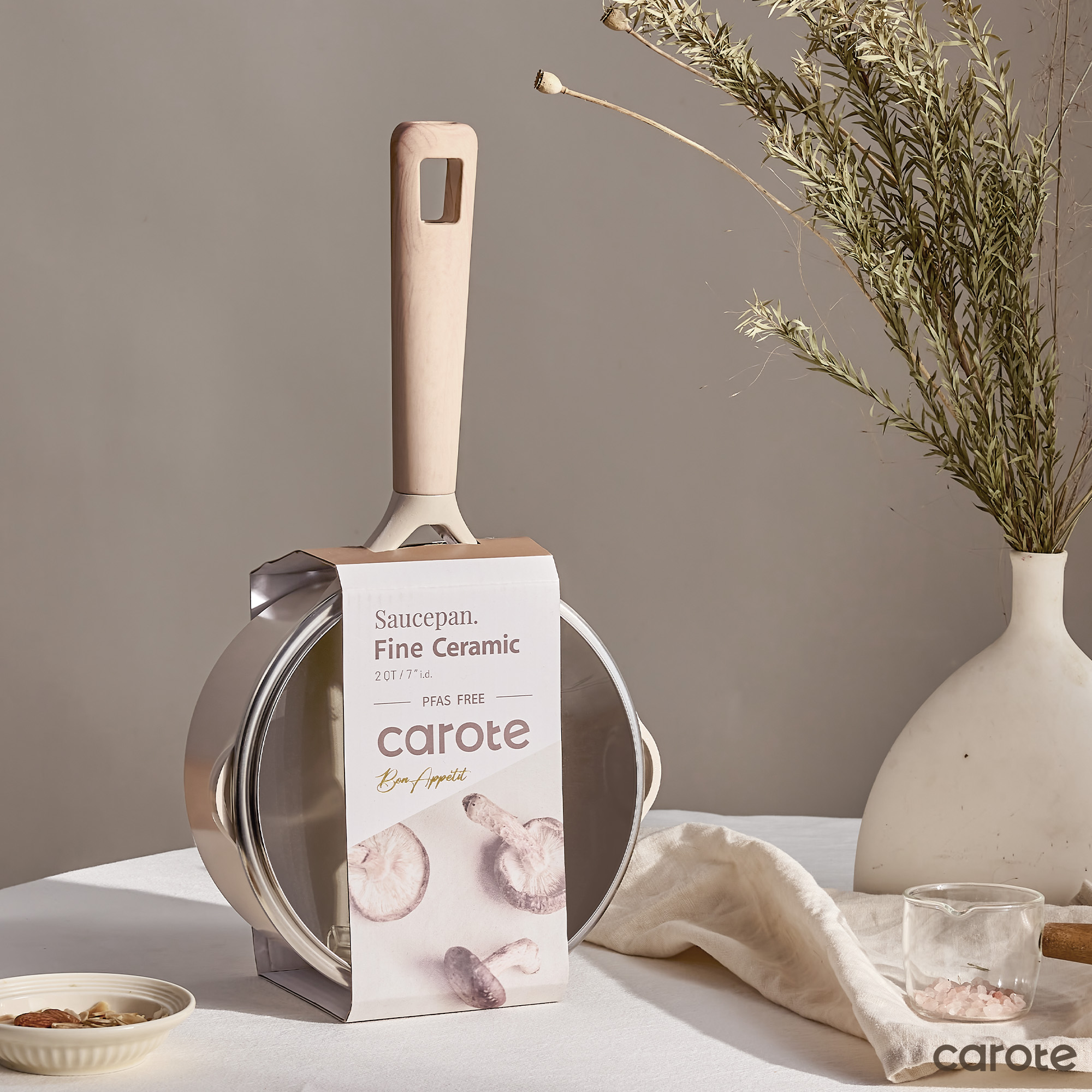 Carote 2-Quart Ceramic Non-Stick Sauce Pan photo 3