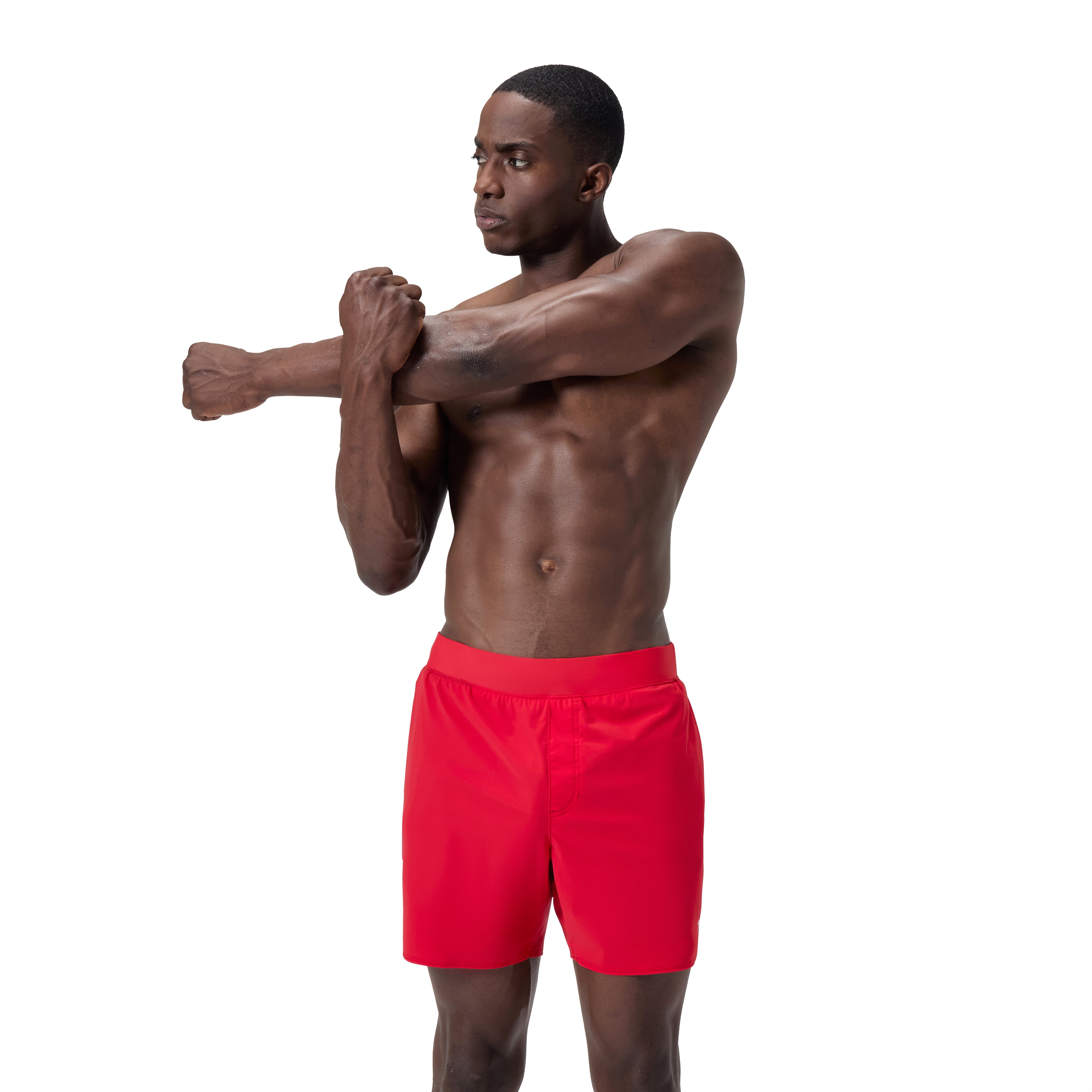 Speedo Short de Bain Uni pour Homme Adulte « The Lookout Volley » 16 Pouces - Rouge à Haut Risque, Taille : M
