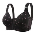 thumbnail image 1 of asddcavvf Bras for Women New Front Closure Plus Size Bra with Gathering Effect No Underwire Side Sup, 1 of 2