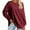 Wine, variant on Tumotour Pullover Sweatshirt For Women Solid Color Crew Neck Long Sleeve Sweatshirts Oversized 2024 Trendy Y2K Pullover Tops