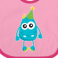 thumbnail image 4 of Inktastic Blue Monster Boys or Girls Baby Bib, 4 of 4