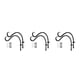 thumbnail image 1 of Decoración Colgante Bewildely 2pcs Maceta Negra 12 pulgadas, 1 of 6