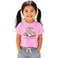 thumbnail image 4 of Big Sister Shirt for Baby Toddler & Youth Girls Cowgirl Boots Tee, Pink Shirt, 4T, 4 of 8