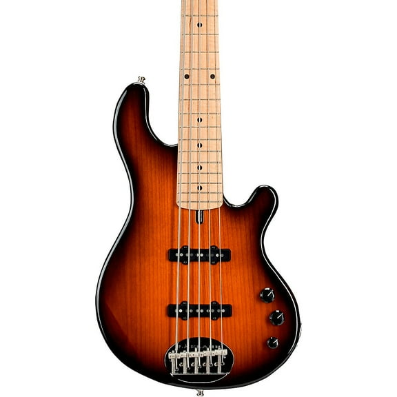 Lakland Classic 55 Dual J Maple Fretboard 5-String Electric Bass Guitar Tobacco Sunburst