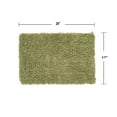 thumbnail image 3 of Home Weavers Fantasia Collection 100% Cotton Bathroom Rugs Set, Machine Washable Rug, Extra Soft and Absorbent bath Rug, Kitchen Mat, Bath Rug, Bath Floor Mat Non Slip, 17"x24" Rectangle, Sage, 3 of 5
