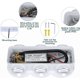 thumbnail image 3 of Luz LED de pared para interiores de 6 W, lámpara de pared moderna rectangular hacia arriba y hacia abajo, iluminación de pared de aluminio, luz blanca fría de 6000 K, blanco JAMW Sencillez, 3 of 5