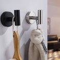 thumbnail image 2 of Hook Rack Wall-Mounted Towel Hook Nail-free/Drilling Storage Hook Rustproof Stainless Steel Kitchen Towel Hooks Hanger Hook Holder, 2 of 8