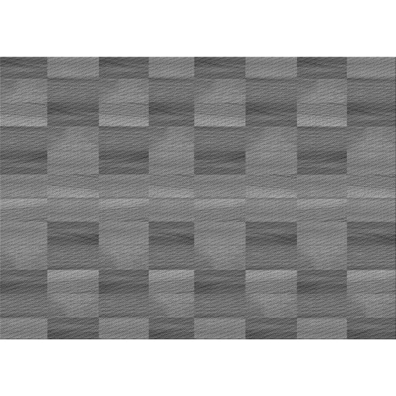 Ahgly Company Indoor Rectangle Patterned Gray Dolphin Gray Area Rugs, 7' x 9'