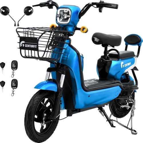 Bicicleta Electrica Centurfit Canasta Scooter 55 Km/h 3 Velocidades Azul