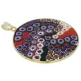 thumbnail image 4 of GlassOfVenice Murano Glass Millefiori Pendant in Gold-Plated Frame 1-1/2", 4 of 4