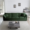 thumbnail image 5 of JERFIT 7-Piece Modular Chenille Sofa Set in Green, 2 Loveseats & 1 Couch for U-Shape Living Room, Deep Seat Sectional, 5 of 10