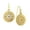 Topaz, variant on 1928 Jewelry Round Disk Swirly Filigree Hematite Crystal Drop Earrings