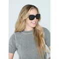 thumbnail image 4 of Foster Grant Women's Oversized Fashion Sunglasses, Black, 4 of 5