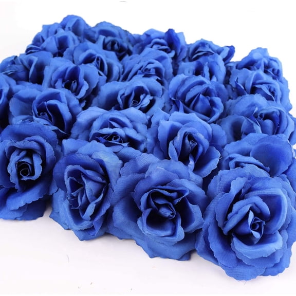 Royal Rose Silk Flower Picks – 50 Count Artificial Roses for Weddings, DIY Crafts