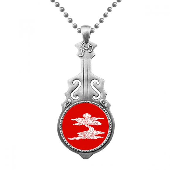 Meaning Auspicious Beautiful Life Pendant Jewelry Music Guitar Torque Hangtag