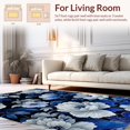 thumbnail image 2 of ODIKA 5'x7' Machine Washable Non-Slip Area Rug, Midnight Bloom Abstract Floral Design for High Traffic Rug, Blue, 127262, 2 of 7