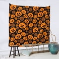 thumbnail image 5 of Halloween Tapestry Wall Hanging, fun halloween pumpkins Tapestry for Bedroom Aesthetic, Cute Tapestry Wall Decor, Halloween Decoration for Bedroom, Living Room, Indoor 59x59in, 5 of 7