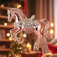 thumbnail image 4 of Horse Christmas Ornaments, 2D Acrylic Horse Ornament for Christmas Tree for Women Girls Horse Lovers Equestrian Gifts and Xmas Tree Home Decor (1PC, Pink), 4 of 6