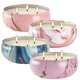 thumbnail image 1 of Velas de citronela CLTNIKET, 12 onzas, 3 mechas, perfumadas, paquete de 4, 1 of 7