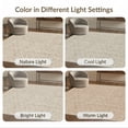 thumbnail image 7 of ODIKA Beige Boho Geometric Interlocking Cream Ivory Taupe Neutral Pink for Home Office, Hallway, Laundry Room, Non-Slip Chair-Friendly, 7 of 7