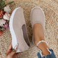 thumbnail image 4 of Women's Slip-On Walking Sneakers - Breathable Mesh Flat Comfort Shoes for Travel & Daily Wear, 4 of 13