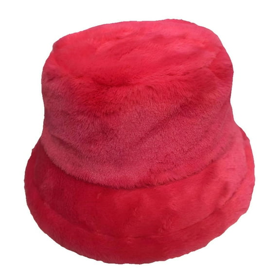 TELOLY Winter Hats for Women,Soft Touch Exterior Fedora Hats for Women,Smooth Silky Feel Winter Hat,Red